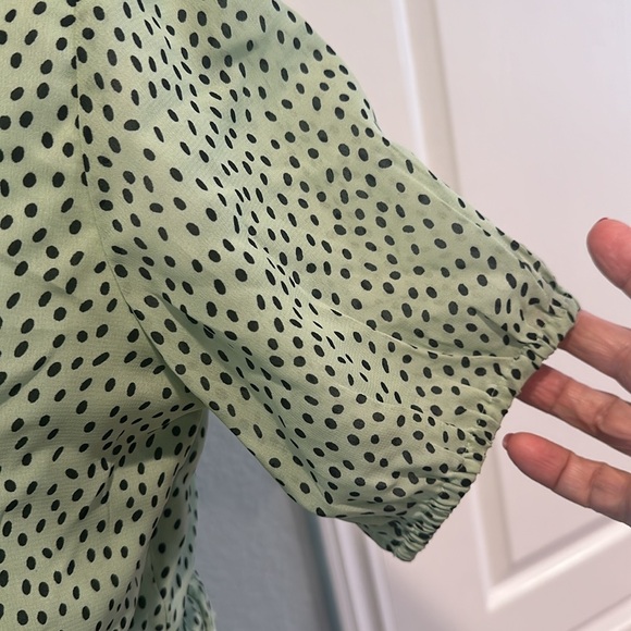 Influence • Mint Green Polkadot Dress • Sz 8 - Picture 5 of 14